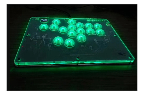 Teclado Arcade Joystick Hitbox Controller Rgb Para Juegos De