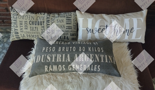 Imagen 4 de 6 de 5 Almohadones De Frases 30 X 60