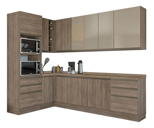Cozinha Modulada Kappesberg Maxxi 13 Peças (4aéreos+4balcões