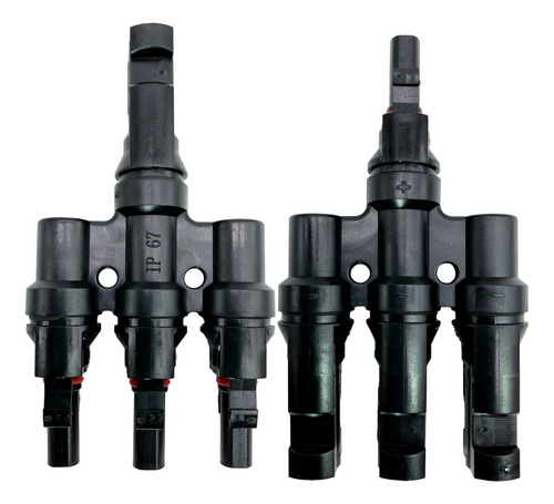 Conector Mc4 T3 A 1 Par Mc4 Y 3-1 P Panel Solar Negro