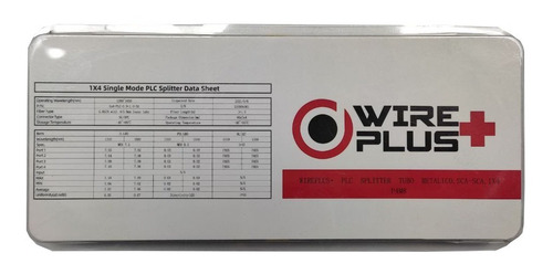 Splitter De Fibra Óptica Sc/apc-sc/apc 1x4 Wireplus