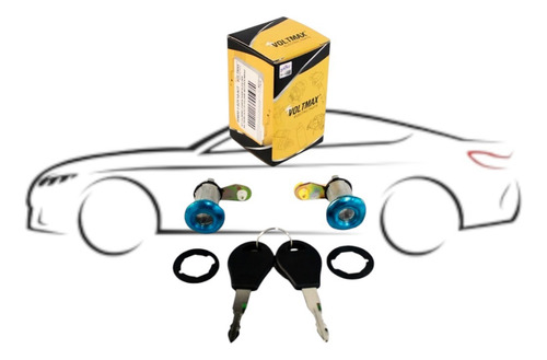 Kit 2 Cilindros Chapa Puerta Tsuru 1992 199 2017 C/llave
