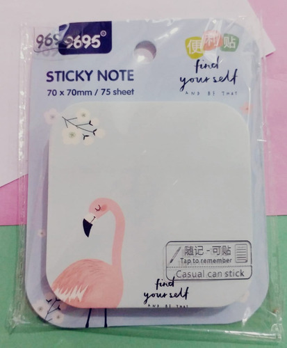 Kit Papelaria Flamingo Caderno Canetas Clips Washi Tape Etc