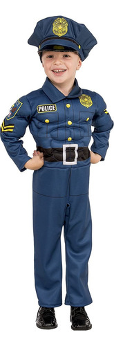 Rubie's Disfraz Infantil De Policía De Lujo, Talla M