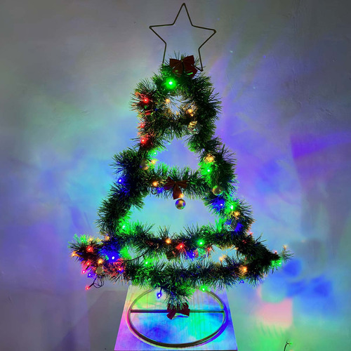 Arvore De Natal De Ferro Aramado Para Decorar Resistente Cor Rosê