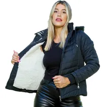 Comprar Camperas Infladas Mujer Inflable Impermeable Con Corderito
