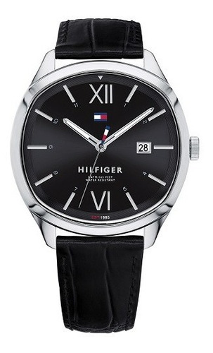 Relógio Tommy Hilfiger Couro Preto Masculino - 1710365 Prom