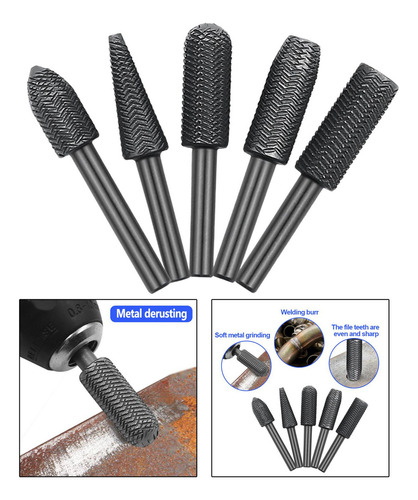 2 X 5 Peças Conjunto De Broca Rotativa De Corte Duplo
