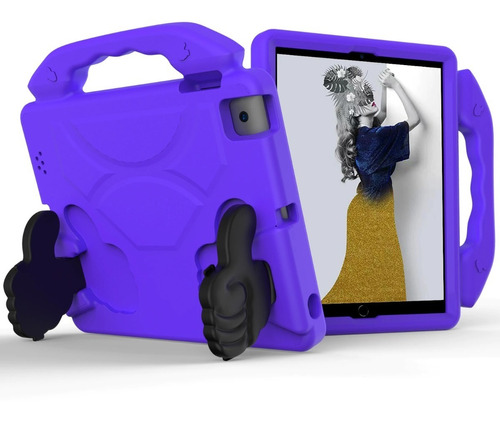 Funda De Uso Rudo Para iPad 9 10.2 Generación Niños Goma Kid