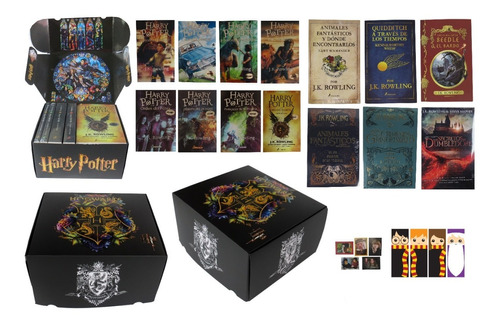 Colección Harry Potter 14 Libros Con Caja Msi