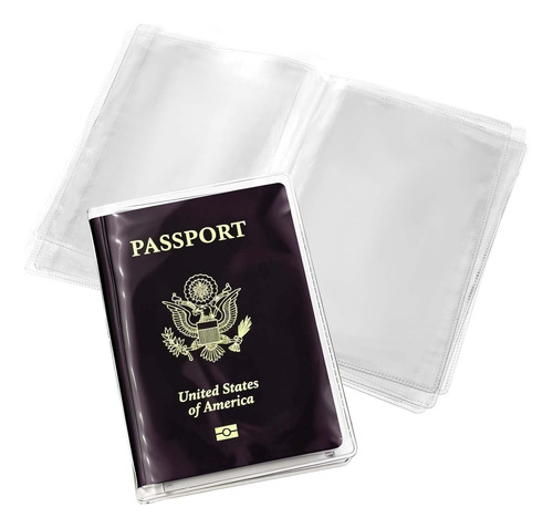 Fundas Protectoras Impermeables Para Pasaporte 6 Unidades