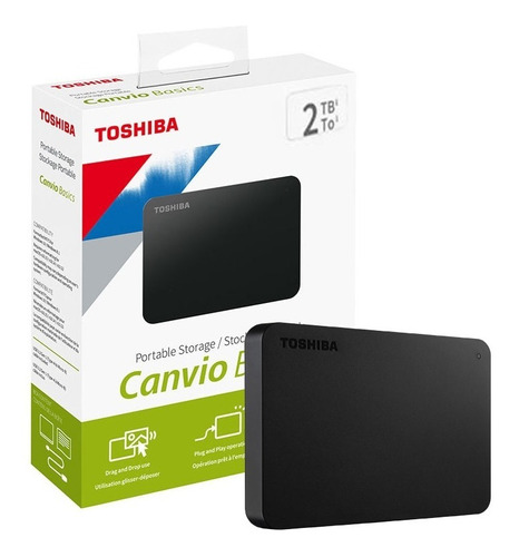 Toshiba - Disco Duro Externo Toshiba 2tb Canvio Basics