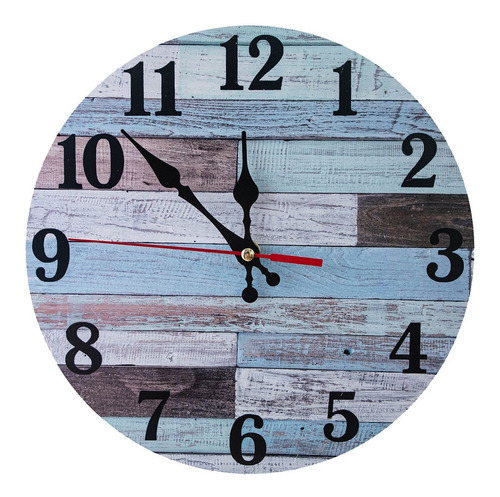 Reloj De Pared Americano Redondo Silencioso Reloj De Pared H