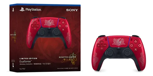 Controlador Playstation 5 Dualsense Monster Hunter Wilds Red