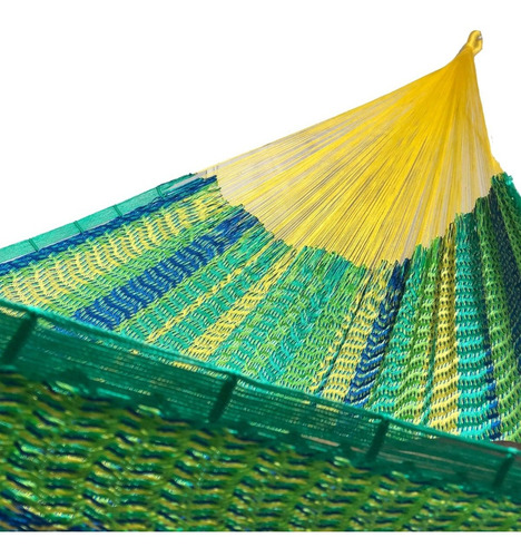 Imagen 3 de 6 de Hermosa Hamaca Yucateca Artesanal Nylon Hilo Grueso Premium