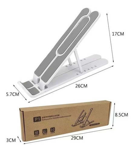 Imagem 6 de 9 de Portátil Portátil Dobrável Altura Ajustável Notebook iPad P1