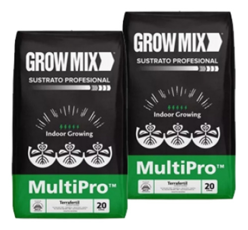Sustrato Growmix Multipro Indoor 20lts X2 Unidades