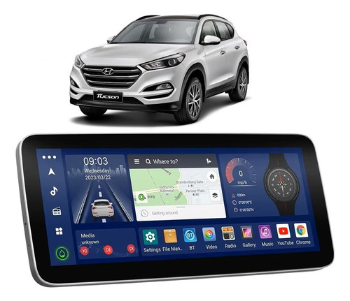 Multimidia Android 12p Hyundai Tucson 19-23 Octa 4/64gb 4g