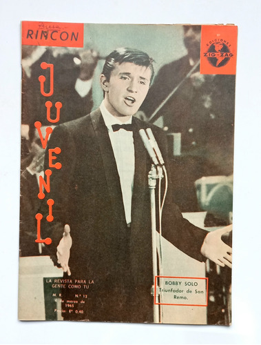 Revista Rincon Juvenil N°12 Marzo De 1965