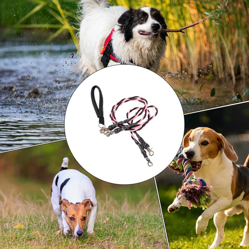 Cuerdas Para Perros Correas Elásticas Doble Cuerda Accesorio