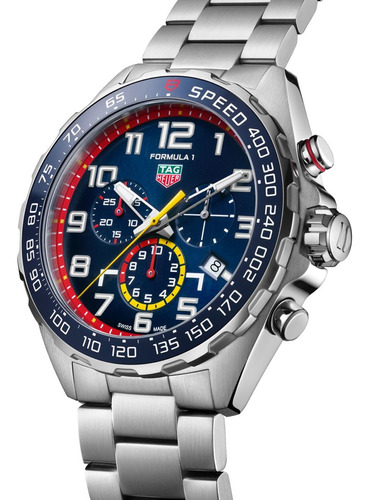 Reloj Red Bull Formula1 Cronoesferas Func. Caucho Y Acero (Reacondicionado)