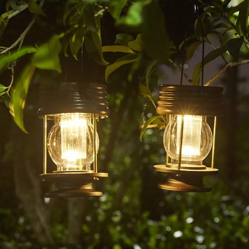 Lâmpada De Vedação De Luz Led Suspensa Solar Lanterna De Pa