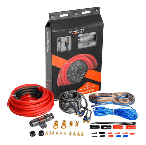 Topstronggear Kit De Amplificador De 4 Calibres True 4 Awg P