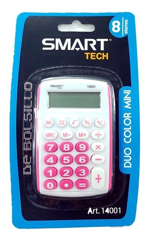 Calculadora De Bolsillo Smart Tech Duo Color Mini Art. 14001