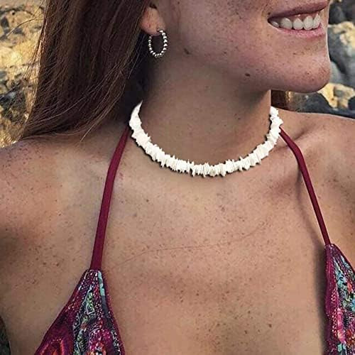 Roe Dolph Collar De Concha De Puka Para Hombres, 2 Piezas De