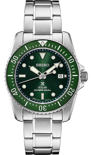 Seiko Sne583 Prospex Reloj Para Hombre Plateado 38,5 Mm De A