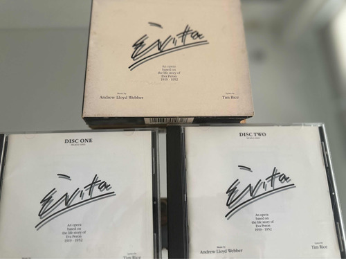 Evita Opera Cd Doble Andrewlloyd Webber Música Clásica