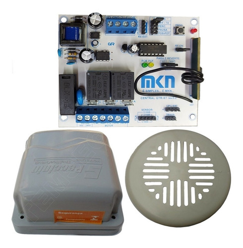 Central Placa + Tampa Completa Para Bv/pv Gatter 3000 E Fast Cor Cinza