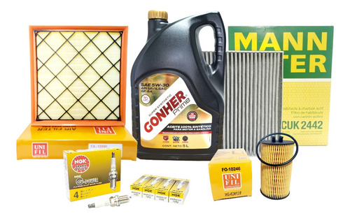 Kit Afinación Cruze 1.8 2010-2016 5w30 Api Sp Cabina Bujías!