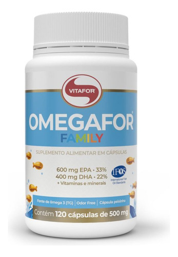 Omega 3 Family 600mg Epa 400dha Sello Ifos 120 Cáp Vitafor