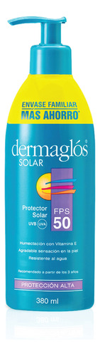 Protector Solar Dermaglós Fps 50 Emulsión 380ml