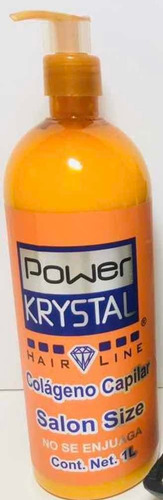 Imagen 1 de 2 de Colageno Capilar Power Krystal 1 Litro Que No Se Enjuaga