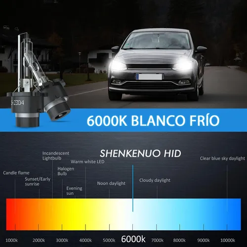 Para 1par, Kit De Focos Xenón D2s Luz Alta Y Baja 35w 6000k
