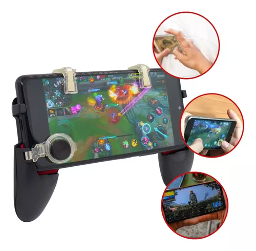 Suporte de Celular para Jogos Game Handle Manete Para Celular Gatilho FRE  FIRE PUBG L1 + R1