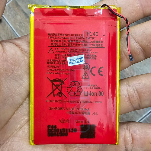 Bat. Para Motorola G3 Xt1540 Xt1542 Fc40 100% Original