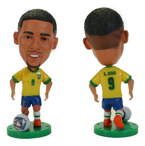 Boneco Miniatura Gabriel Jesus Seleção Brasileira