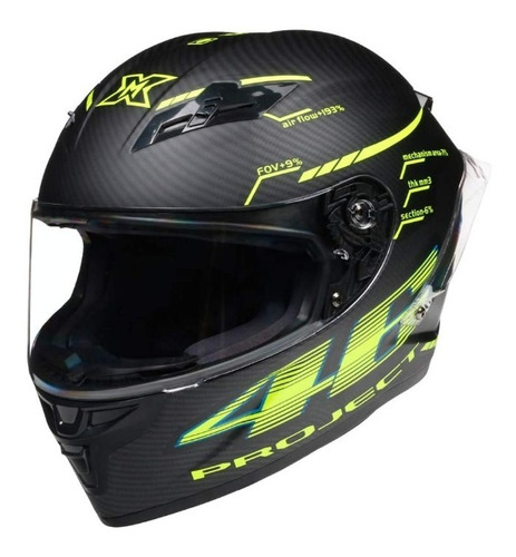 Casco Para Moto Integral Talla M Certificado Dot Project