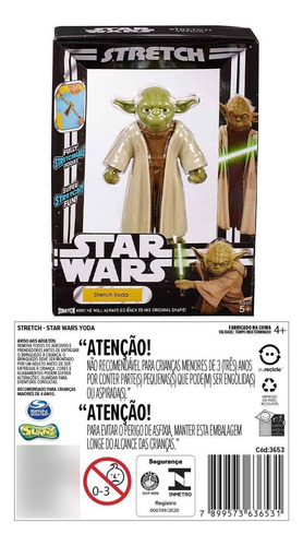 Boneco Elástico Mestre Yoda Saga Star Wars Original 3653