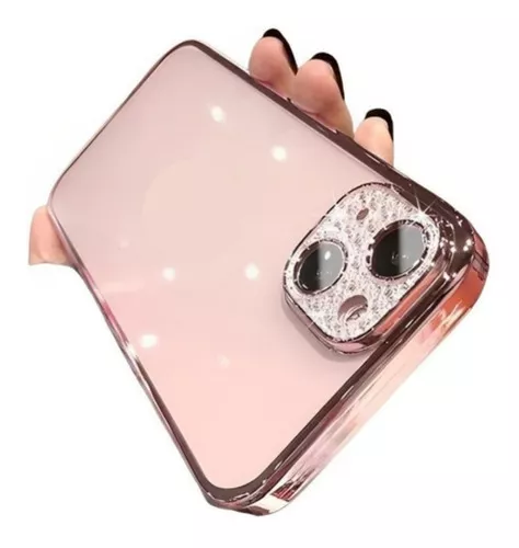 Funda de lujo con diamantes de imitación para iPhone 11, 12, 13 Pro Promax,  color rosa, iPhone 13 Pro Max