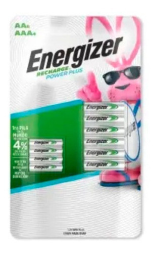 Energizer Recharge 6 Pzas Aa Y 4 Pzas Aaa Pila Recargable