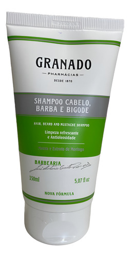Kit Espuma De Barbear +shampoo Barba Cabelo E Bigode 150 Ml