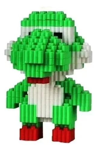 Mini Bloques Yoshi Mario Bross Figura 3d Armable