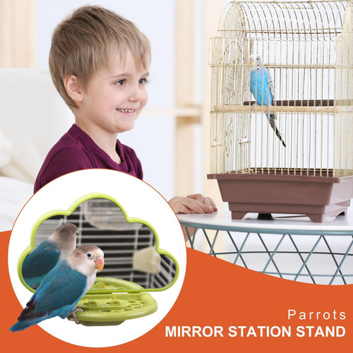 Espejo Para Cacatúas Para Jaula Espejo Para Pájaros Con Perc