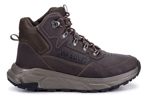 Bota Adventure Coturno Masculino Couro Conforto Trilha 2000