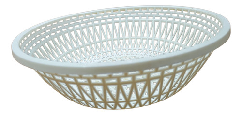 Panera Redonda Plástico Playa Baja Chica Esterilla 21 X 3 Cm Beige Panera
