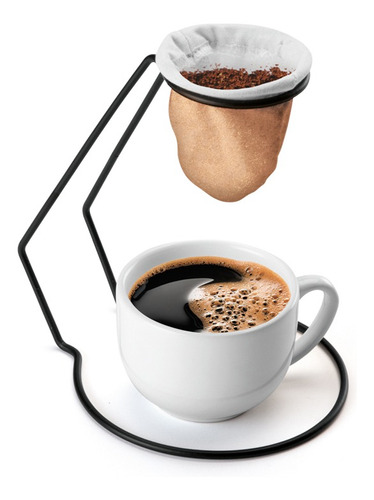 Mini Coador De Café Individual Aramado Black Fast Coffe